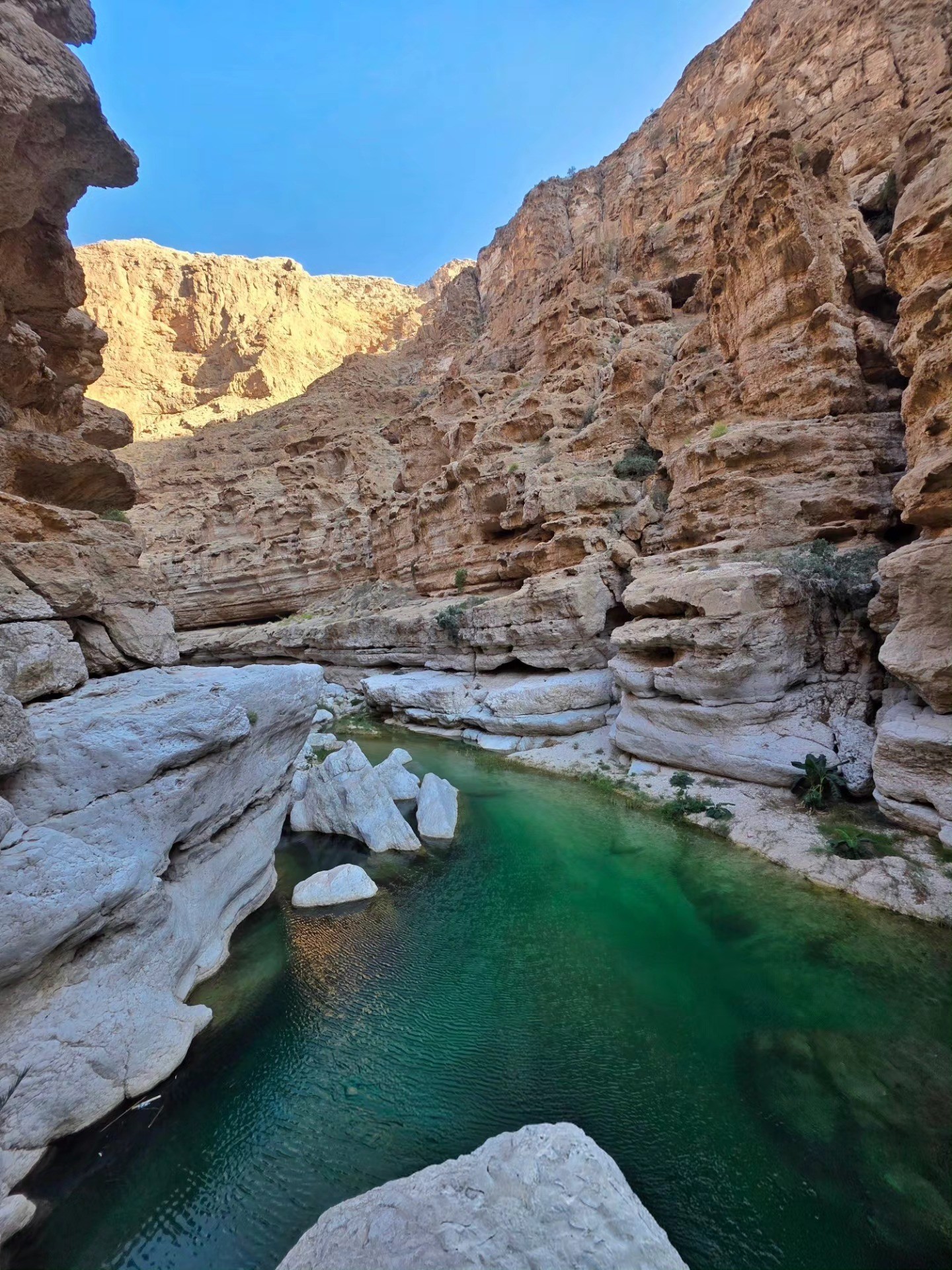 Swimming Through Oman’s Hidden Canyon Paradise