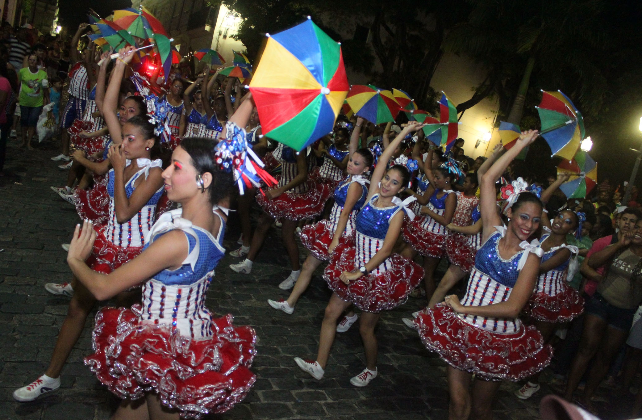 Frevo Dancers in Olinda, Brazil